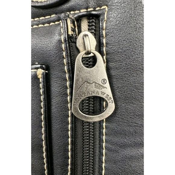 Montana West Concealed Carry Western Tote Leather Embroidered Purse Handbag - Picture 11 of 12